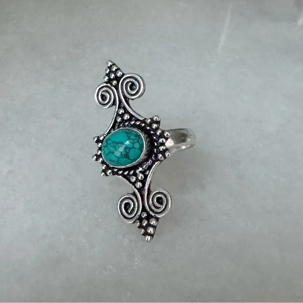 NWOT Sundance Across the Mesa Ring, Turquoise, Sterling Silver